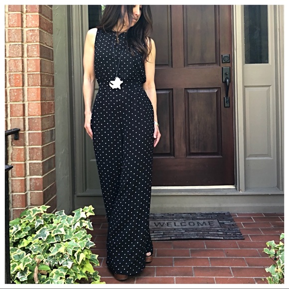 ✨LAST ONE ✨Paris wide leg polka dot jumpsuit - Picture 4 of 7